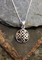 Round Celtic Pendant 12mm Dia
