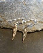 Silver Feather Earring 20mm